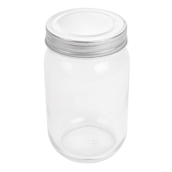 Garcia de pou FRASCO CON TAPA 'WAKI GLASS' 450 ML Ø 8x13 CM TRANSPARENTE CRISTAL (24 UNID.)