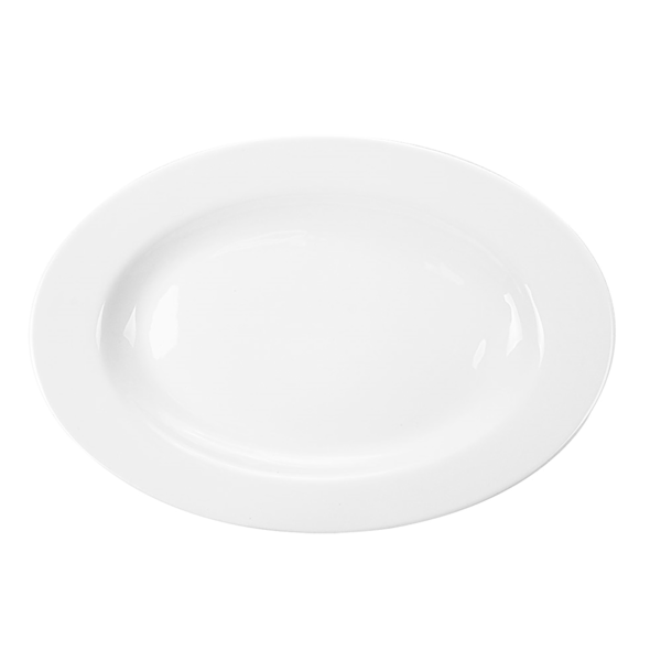 Garcia de pou FUENTES OVALES 30 5 CM BLANCO PORCELANA (12 UNID.)