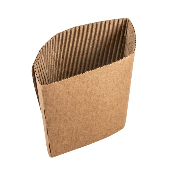 Garcia de pou FUNDAS AISLANTES PARA VASOS 480 ML 190 + 90 G/M2 13/11x6 5 CM NATURAL CARTÓN (1000 UNID.)