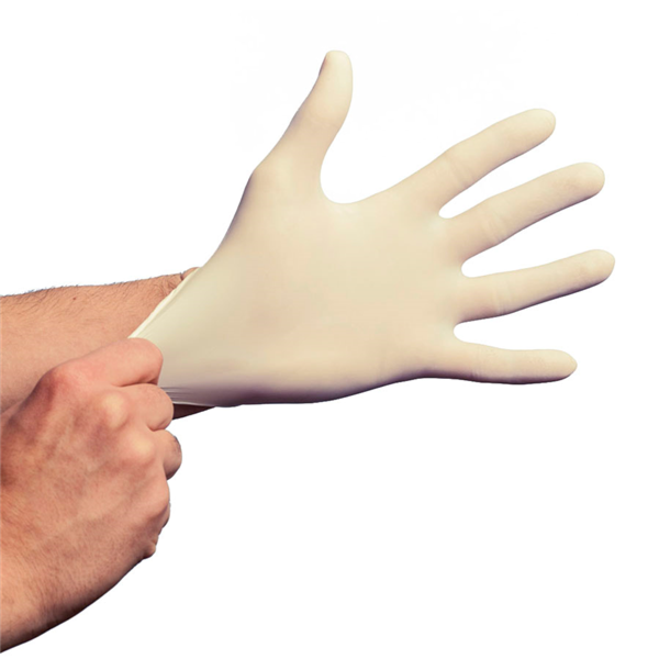 Garcia De Pou GUANTES CON TALCO SIZE: L BLANCO LÁTEX (100 UNID.)