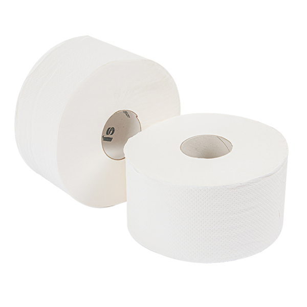 Garcia De Pou HIGIÉNICOS "BABY JUMBO" ECOLABEL 2 CAPAS - 160 M 17 G/M2 Ø19 5x9 5 CM BLANCO TISSUE (12 UNID.)