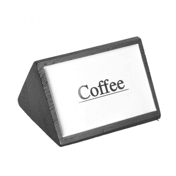 Garcia de pou IDENTIFICADORES "COFFEE" 7 5x4 5 CM NEGRO MADERA (1 UNID.)