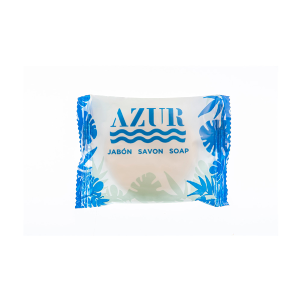 Garcia de pou JABONCITOS REDONDOS ENFUNDADOS BLANCO 'AZUR' 20 G Ø5 2x1 CM (500 UNID.)