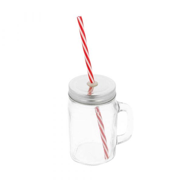 Garcia de pou JARRA + TAPA + CANUTILLO 'WAKI GLASS' 450 ML 10 5x8x13 CM TRANSPARENTE CRISTAL (24 UNID.)