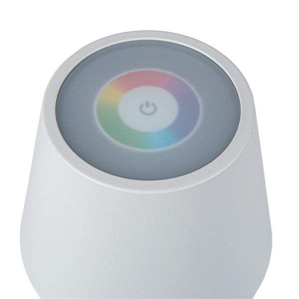 Garcia De Pou LÁMPARA LED INALÁMBRICA + DIMMER 4000 MAH Ø 11x35 CM BLANCO METAL (1 UNID.)