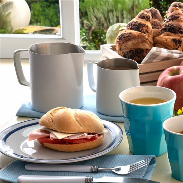 Garcia De Pou LECHERA SIN TAPA 600 ML 13x8x11 CM BLANCO INOX (1 UNID.)