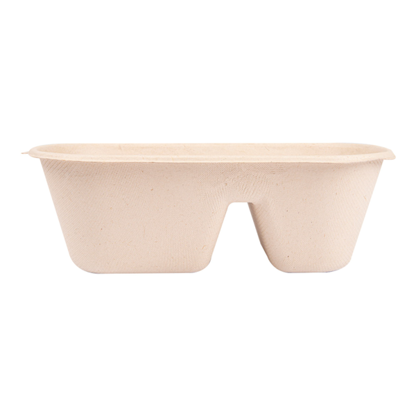Garcia De Pou LUNCH BOXES 2 COMPART. 'BIONIC' 1000 ML 22x12 9x6 85 CM NATURAL BAGAZO (500 UNID.)