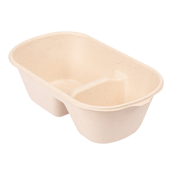Garcia de pou LUNCH BOXES 2 COMPART. 'BIONIC' 1000 ML 22x12 9x6 85 CM NATURAL BAGAZO (500 UNID.)