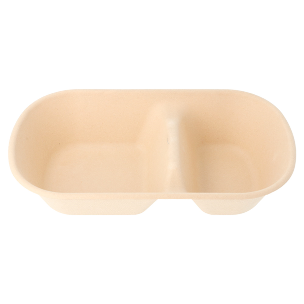 Garcia De Pou LUNCH BOXES 2 COMPART. 'BIONIC' 800 ML 23 2x13 3x5 1 CM NATURAL BAMBÚ (500 UNID.)