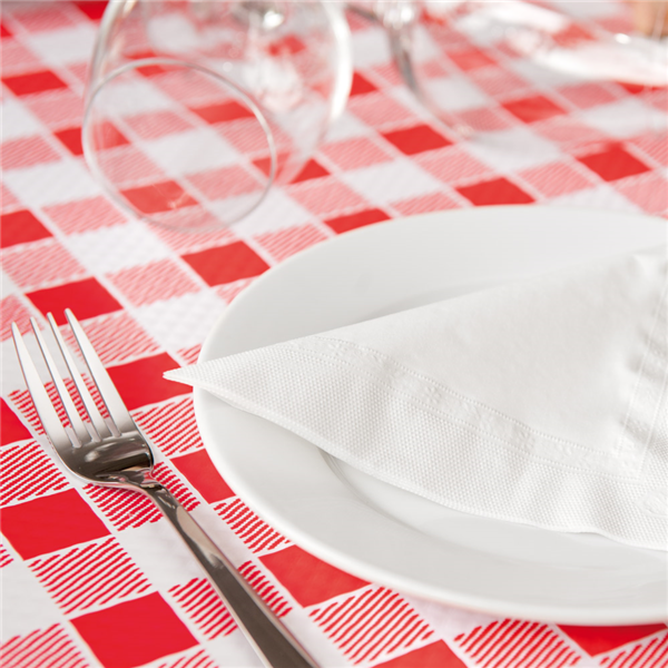 Garcia De Pou MANTEL EN ROLLO 'ANETO - VICHY' 48 G/M2 1 20x100 M BLANCO CELULOSA (4 UNID.)