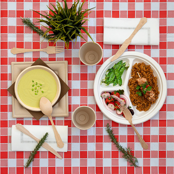 Garcia De Pou MANTELES PLEGADO M 'VICHY' 48 G/M2 80x80 CM BLANCO CELULOSA (200 UNID.)