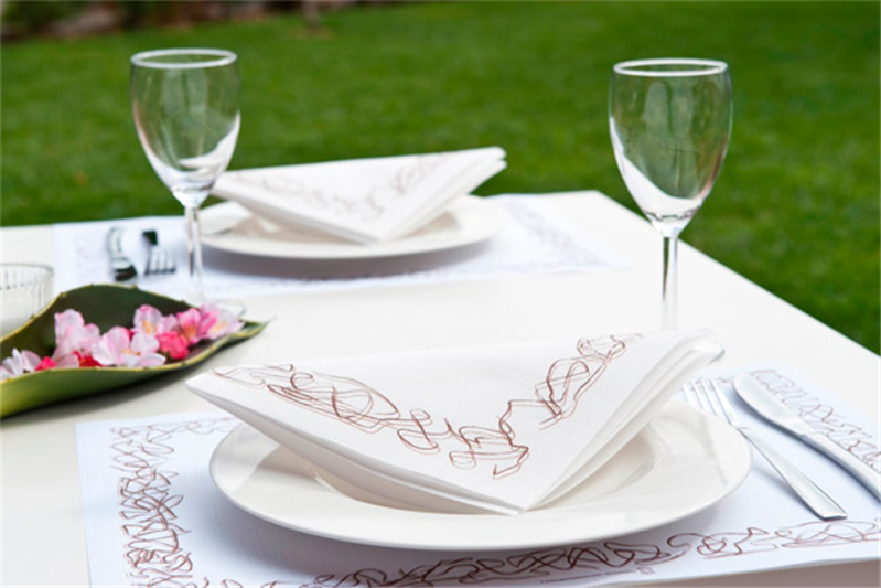 Garcia De Pou MANTELINES 'ARISTAS' 48 G/M2 31x43 CM BLANCO CELULOSA (2000 UNID.)