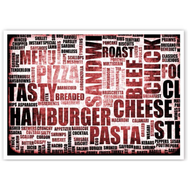 Garcia de pou MANTELINES OFFSET 'FAST FOOD' 70 G/M2 31x43 CM CUATRICROMÍA PAPEL (2000 UNID.)