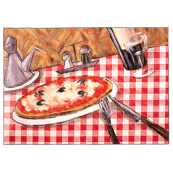 Garcia de pou MANTELINES OFFSET 'PIZZA' 70 G/M2 31x43 CM CUATRICROMÍA PAPEL (2000 UNID.)