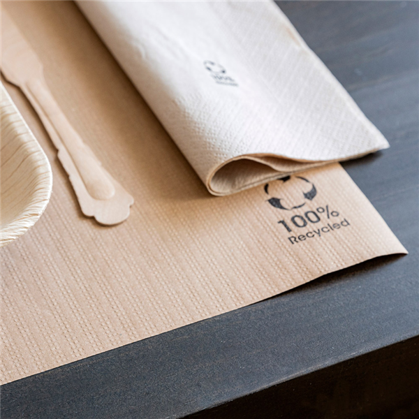 Garcia De Pou MANTELINES PARA BANDEJAS 'SELF-SERVICE' 48 G/M2 25x31 CM NATURAL PAPEL RECICLADO (2000 UNID.)