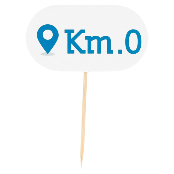 Garcia De Pou MARCADORES "KM 0" 8 CM BLANCO MADERA (100 UNID.)