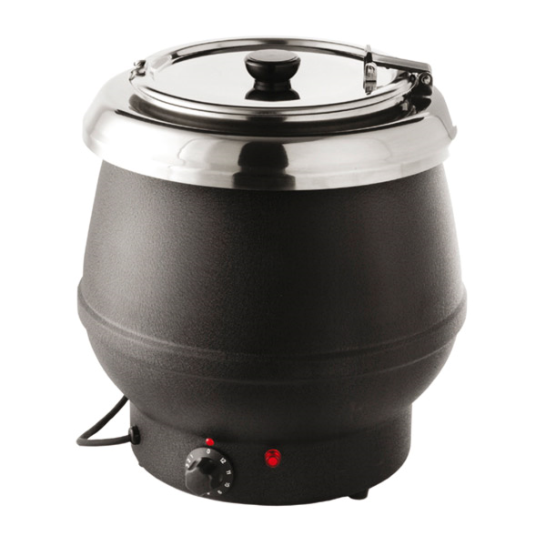 Garcia de pou MARMITA DE SOPA BAÑO MARIA (70ºC-95ºC) 10 L 34 5x36 CM NEGRO INOX (1 UNID.)
