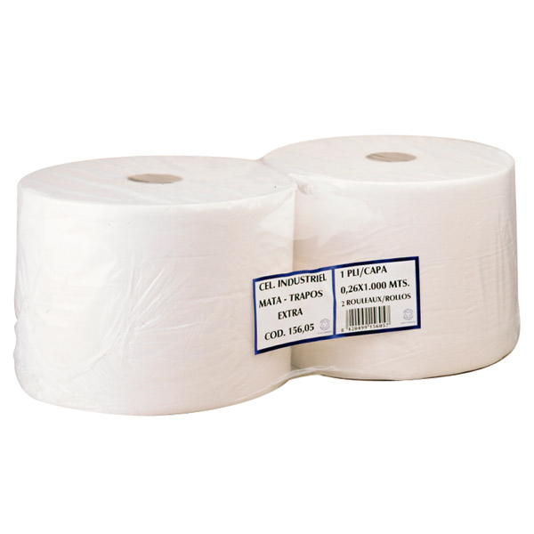 Garcia De Pou MATATRAPOS ECOLABEL 1 CAPA - 2500 HOJAS 22 G/M2 Ø37x26 CM BLANCO TISSUE (2 UNID.)