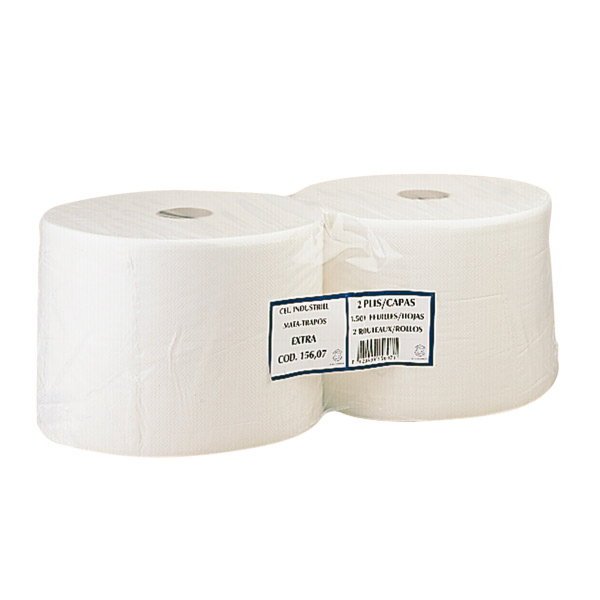 Garcia De Pou MATATRAPOS ECOLABEL 2 CAPAS - 1350 HOJAS 19 G/M2 Ø34x24 CM BLANCO TISSUE (2 UNID.)