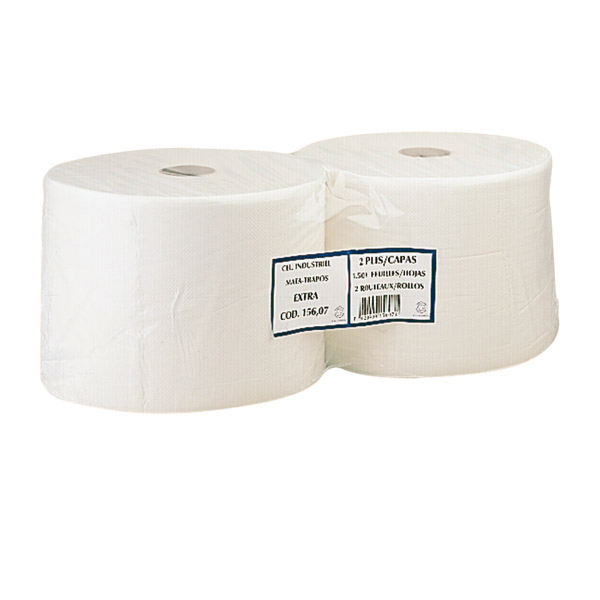 Garcia De Pou MATATRAPOS ECOLABEL 2 CAPAS - 1350 HOJAS 19 G/M2 Ø34x26 CM BLANCO TISSUE (2 UNID.)
