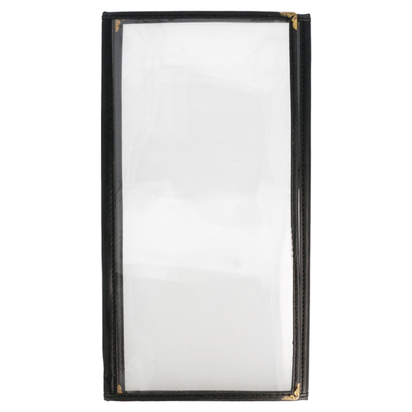 Garcia De Pou MENÚ "AMERICANO" 3 CUERPOS 10 5x29 7 CM NEGRO PVC (1 UNID.)