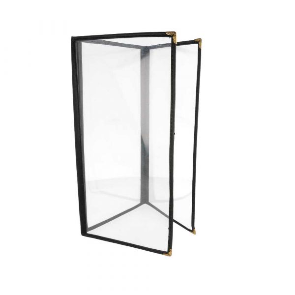 Garcia de pou MENÚ "AMERICANO" 3 CUERPOS 10 5x29 7 CM NEGRO PVC (1 UNID.)