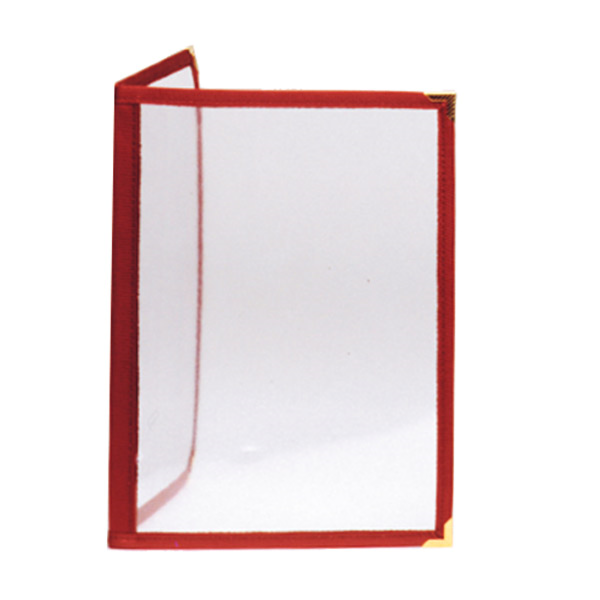 Garcia de pou MENÚ "AMERICANO" DIN-A4 2 CUERPOS BURDEOS PVC (1 UNID.)