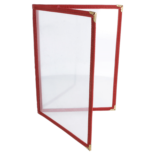 Garcia De Pou MENÚ "AMERICANO" DIN-A5 2 CUERPOS BURDEOS PVC (1 UNID.)