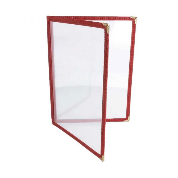 Garcia de pou MENÚ "AMERICANO" DIN-A5 2 CUERPOS BURDEOS PVC (1 UNID.)