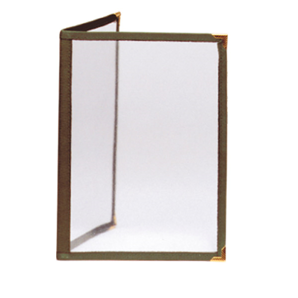 Garcia de pou MENÚ "AMERICANO" DIN-A5 2 CUERPOS VERDE PVC (1 UNID.)