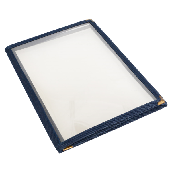 Garcia De Pou MENÚ "AMERICANO" DIN-A5 3 CUERPOS AZUL PVC (1 UNID.)