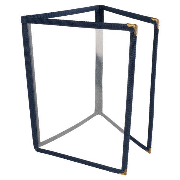 Garcia de pou MENÚ "AMERICANO" DIN-A5 3 CUERPOS AZUL PVC (1 UNID.)