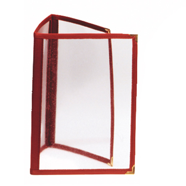 Garcia de pou MENÚ "AMERICANO" DIN-A5 3 CUERPOS BURDEOS PVC (1 UNID.)