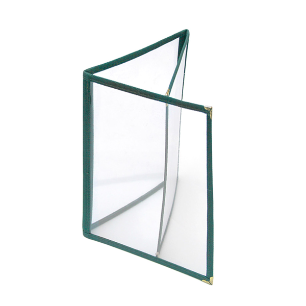 Garcia de pou MENÚ "AMERICANO" DIN-A5 3 CUERPOS VERDE PVC (1 UNID.)