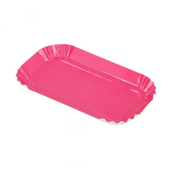 Garcia de pou MINI BANDEJAS 325 G/M2 4x8 CM FUCSIA CARTÓN (100 UNID.)