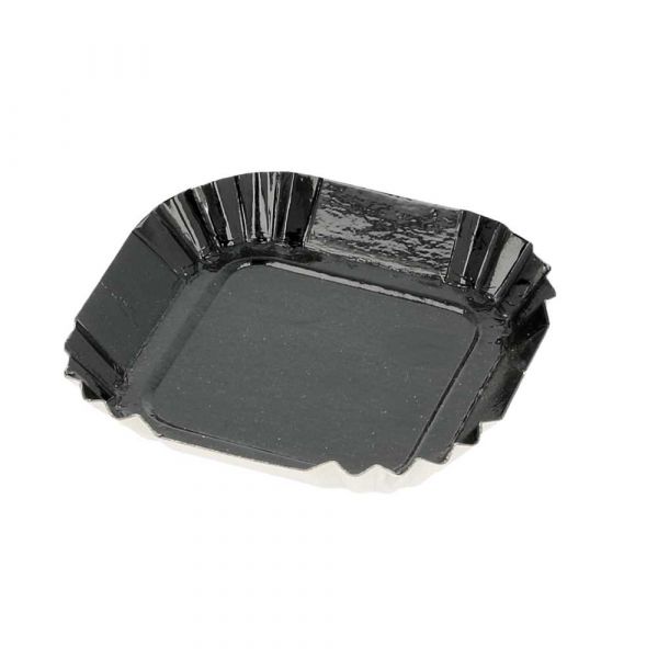 Garcia de pou MINI BANDEJAS 325 G/M2 5 5x5 5 CM NEGRO CARTÓN (100 UNID.)