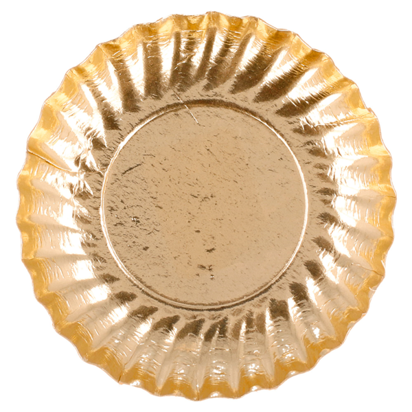 Garcia De Pou MINI BANDEJAS 400 G/M2 Ø 9 CM DORADO CARTÓN (100 UNID.)