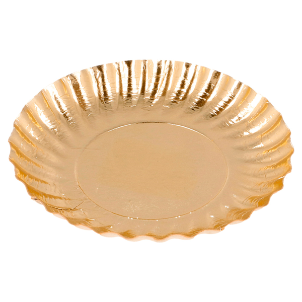 Garcia de pou MINI BANDEJAS 400 G/M2 Ø 9 CM DORADO CARTÓN (100 UNID.)