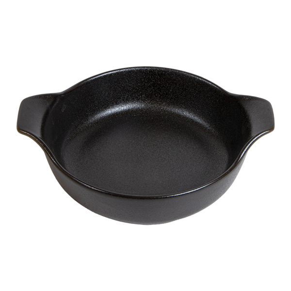 Garcia De Pou MINI BANDEJAS CON ASAS 'SLATE' 'AKALA' 18 5x15x5 CM NEGRO PORCELANA (6 UNID.)