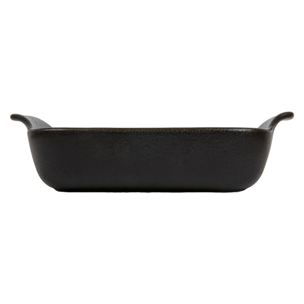 Garcia De Pou MINI BANDEJAS CON ASAS 'SLATE' 'AKALA' 24 5x19 5x6 CM NEGRO PORCELANA (3 UNID.)