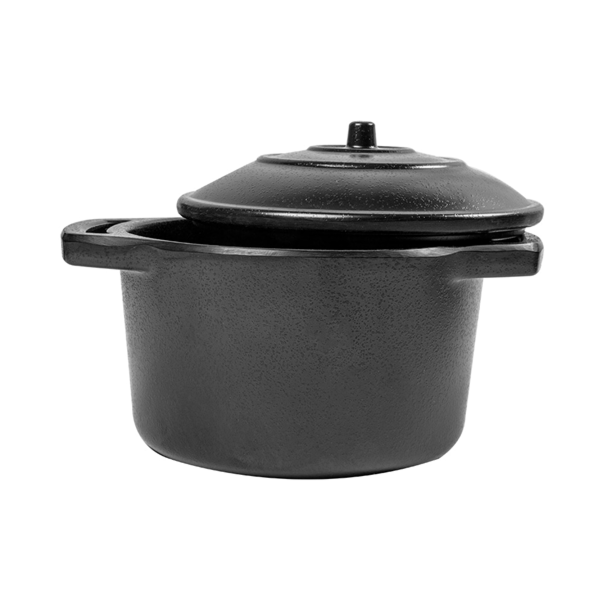 Garcia De Pou MINI CACEROLAS CON ASAS Y TAPA 'ASAMI WARE' 300 ML Ø10 5x6 5 CM NEGRO MELAMINA (12 UNID.)