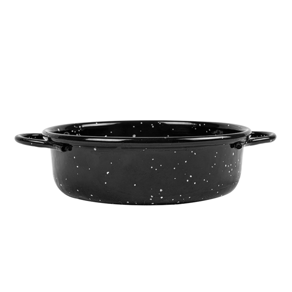 Garcia De Pou MINI CACEROLAS ESMALTADAS Ø13x4 CM NEGRO ACERO (6 UNID.)