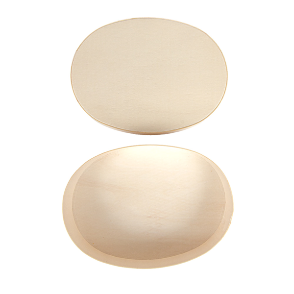 Garcia De Pou MINI CAJA OVAL CON TAPA 19 5x14 5x5 CM NATURAL MADERA (20 UNID.)