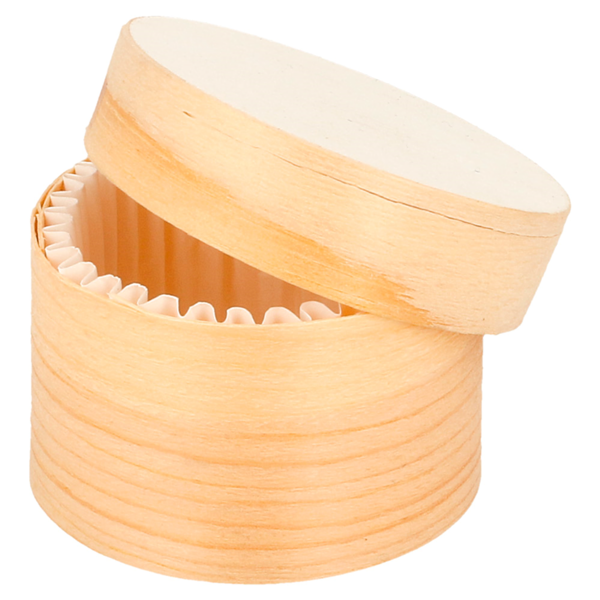 Garcia De Pou MINI CAJITAS CILÍNDRICAS + TAPA Y CÁPSULA Ø 5x3 5 CM NATURAL MADERA (200 UNID.)