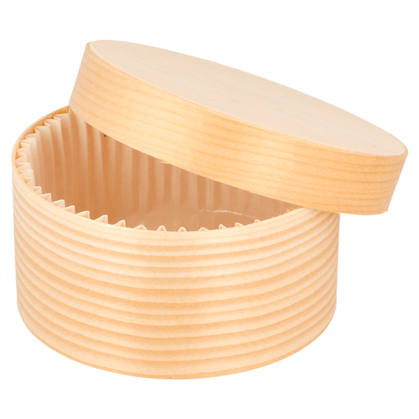 Garcia De Pou MINI CAJITAS CILÍNDRICAS + TAPA Y CÁPSULA Ø 8x4 CM NATURAL MADERA (200 UNID.)