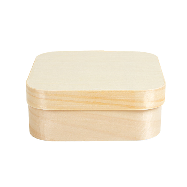 Garcia De Pou MINI CAJITAS CUADRADAS + TAPA Y CÁPSULA 11x11x4 CM NATURAL MADERA (200 UNID.)