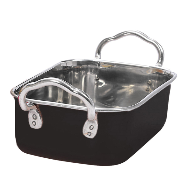 Garcia de pou MINI CUBETAS CON ASAS 'ARTINOX' 14 5x9 5x4 5 CM NEGRO INOX (6 UNID.)