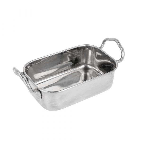 Garcia de pou MINI CUBETAS CON ASAS 'ARTINOX' 14 5x9 5x4 5 CM PLATEADO INOX (6 UNID.)