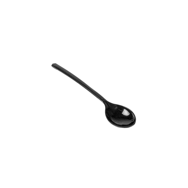 Garcia De Pou MINI CUCHARAS REUTILIZABLES PARA APERITIVOS 10 5 CM NEGRO PS (4000 UNID.)