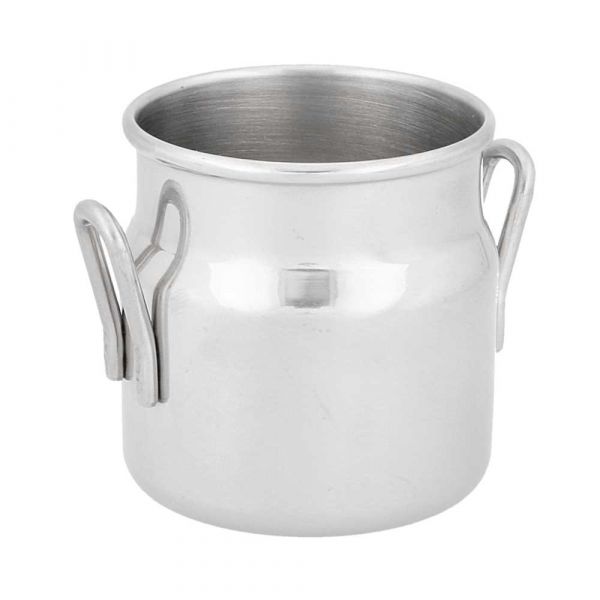 Garcia de pou MINI LECHERITAS 'ARTINOX' 90 ML Ø 4 5x5 CM PLATEADO INOX (12 UNID.)